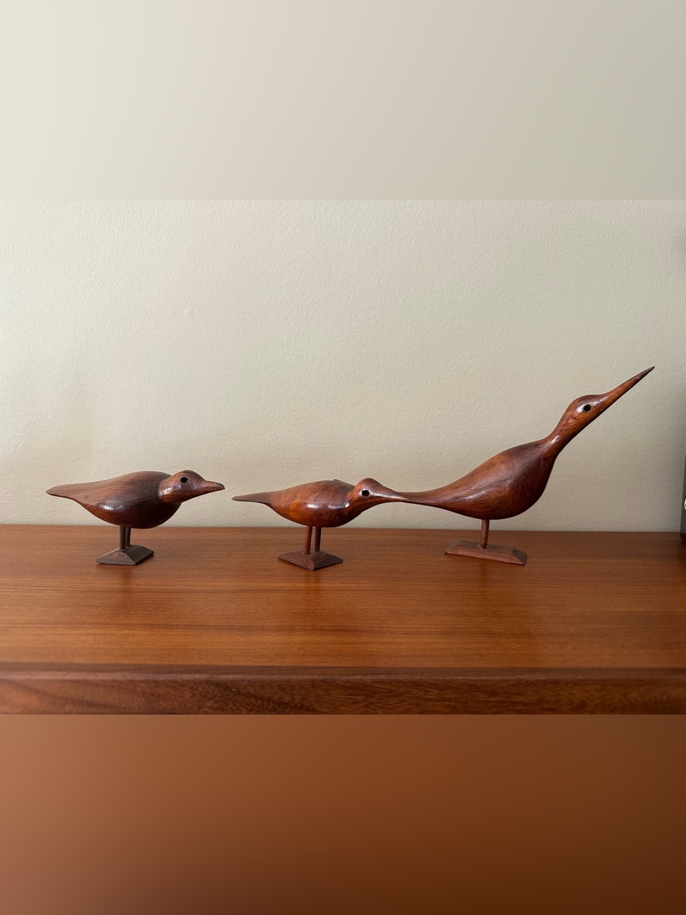 MCM 3 teak bird set